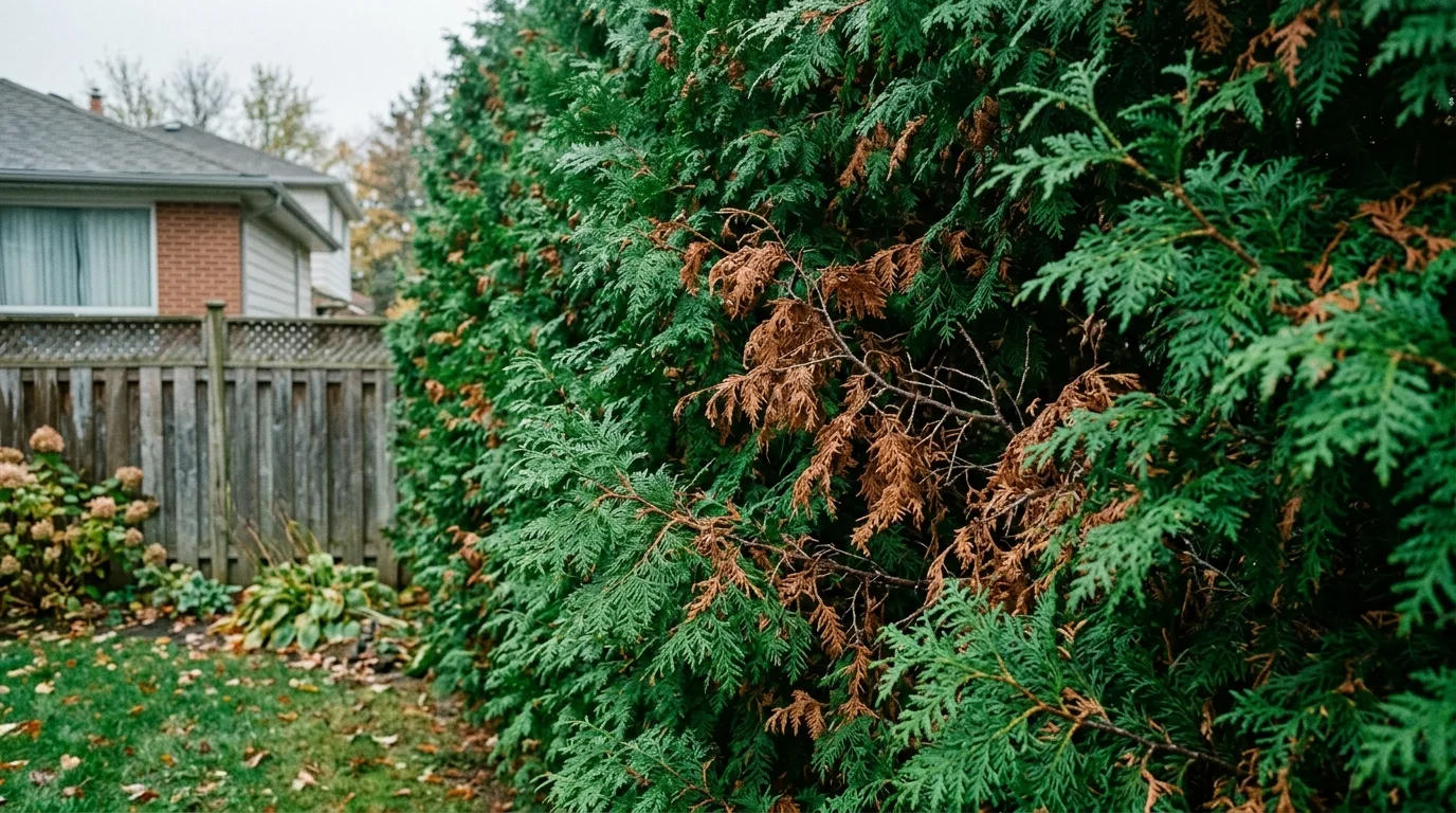 Why Cedar Hedges Turn Brown in Windsor-Essex